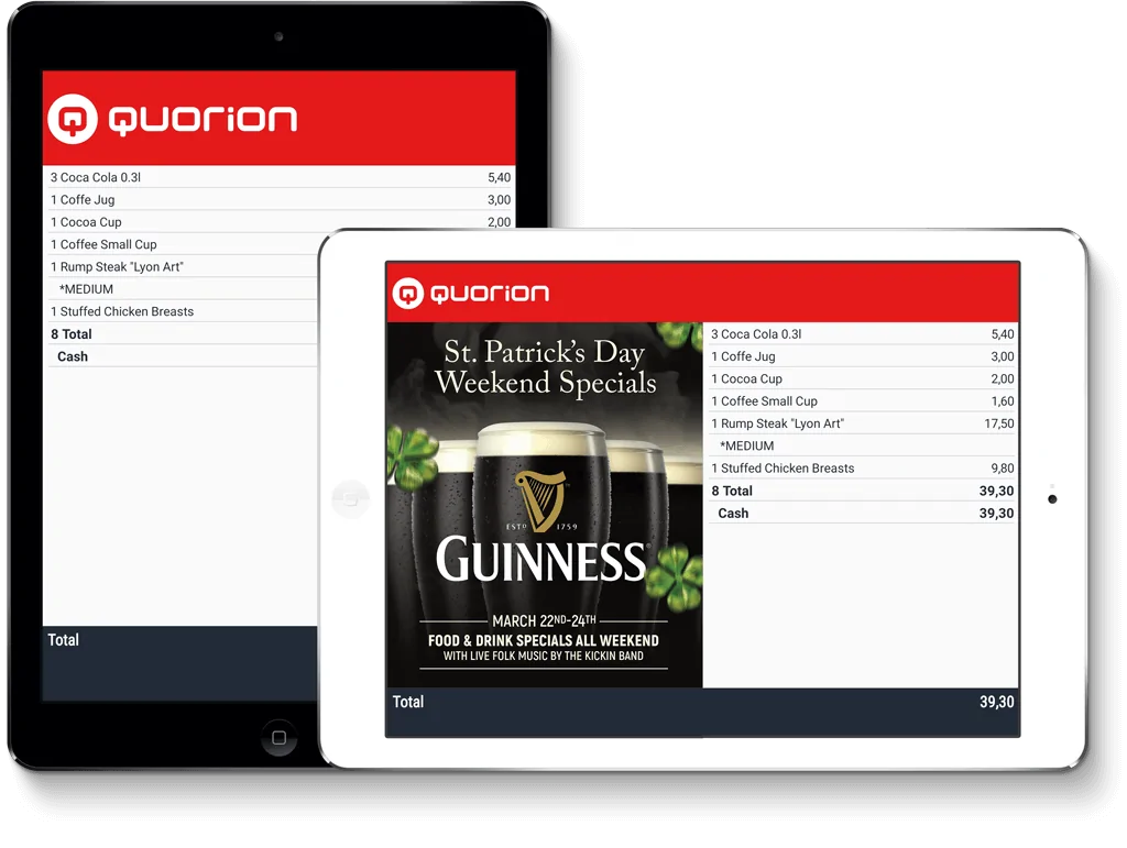 QUORiON Display - Die flexible Kundenanzeige-Software.