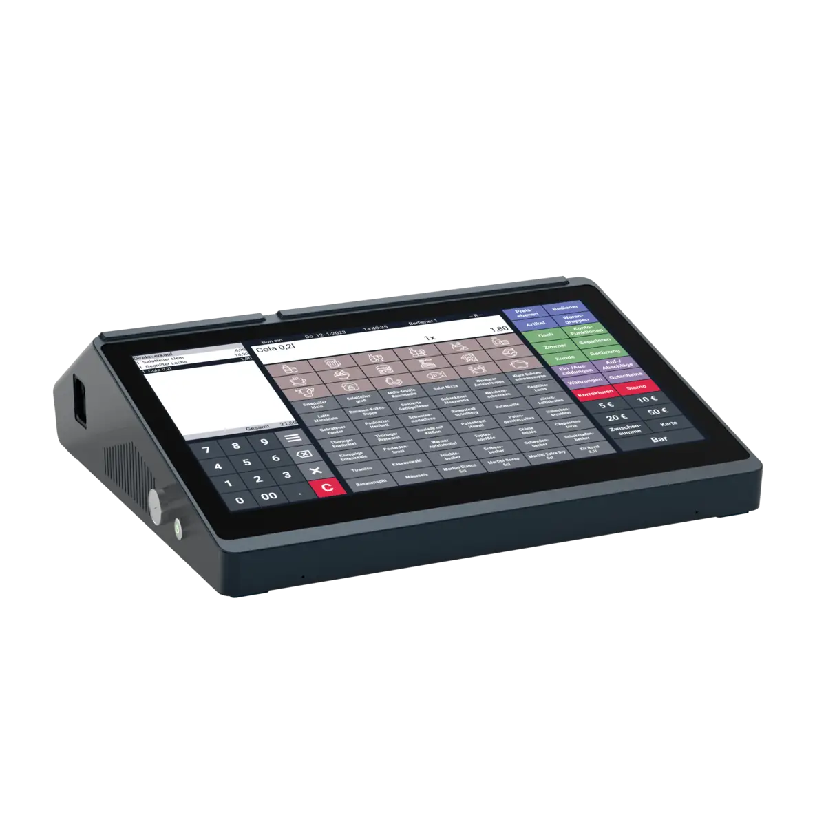 Android Kassensystem QTouch16 links