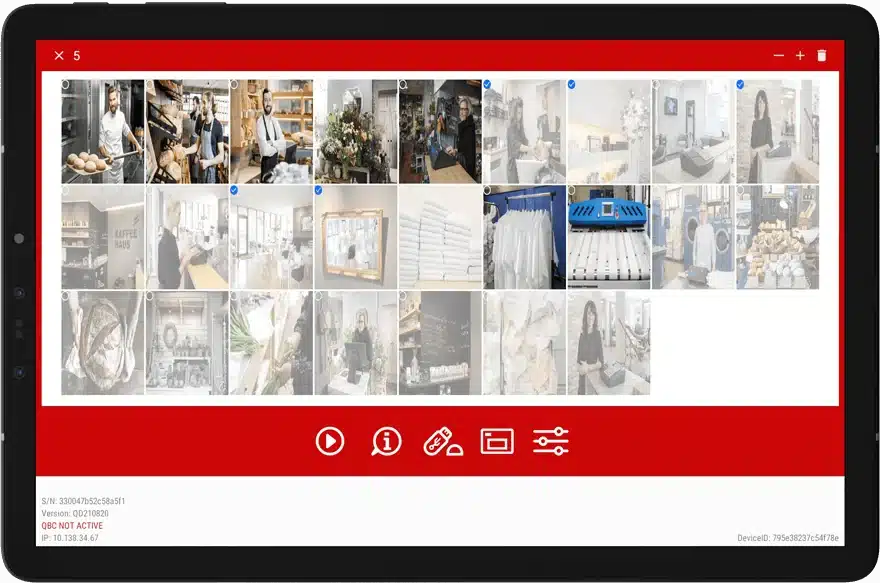 Kundenanzeigen Android App Kasse Bilder Zeigen