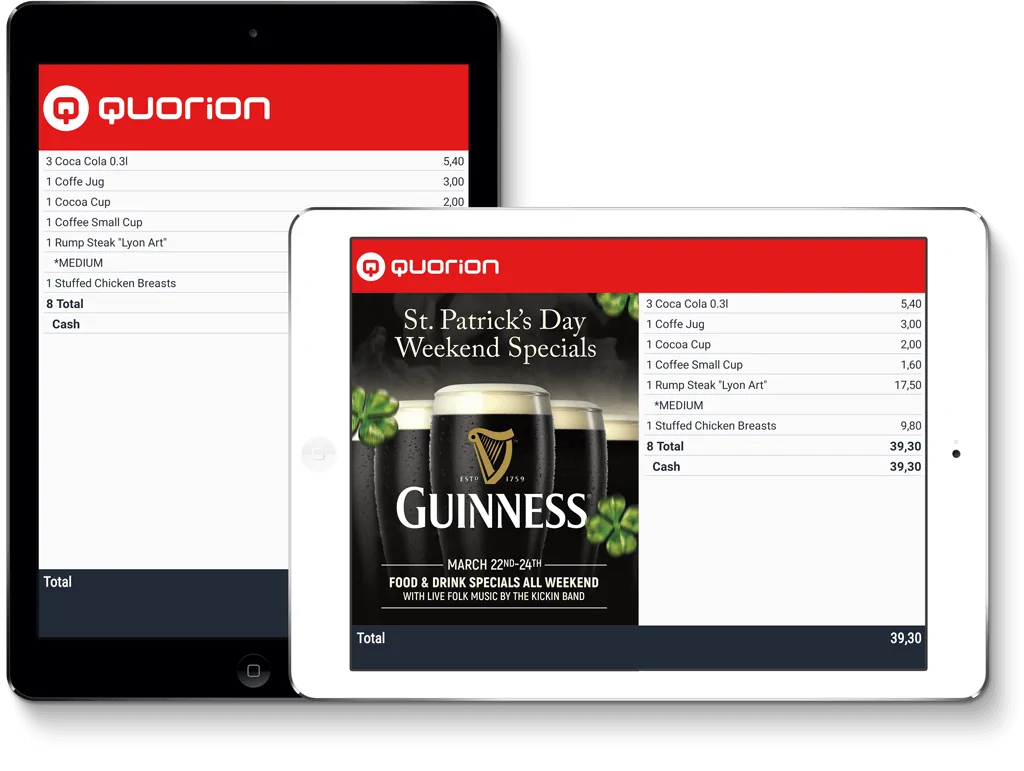 Kundenanzeigen App Kassensystem Responsive