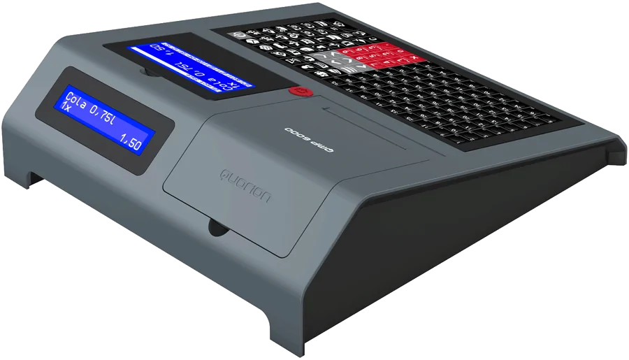 Registrierkasse QMP 6000, Hinten