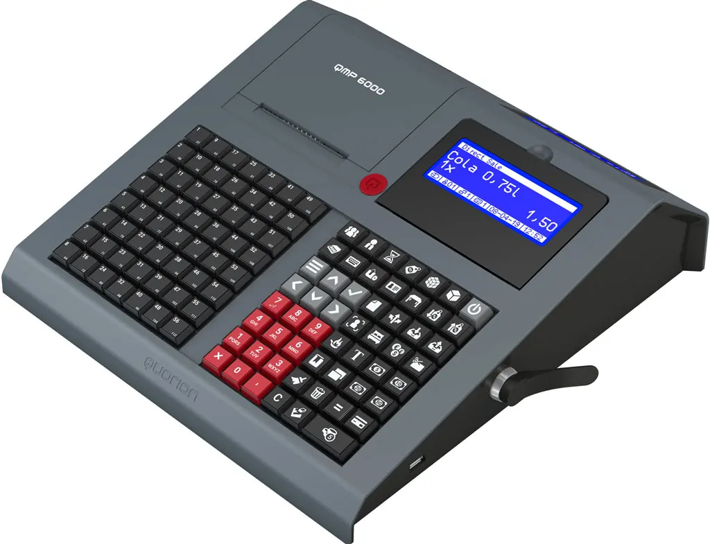 Registrierkasse QMP 6000, Oben